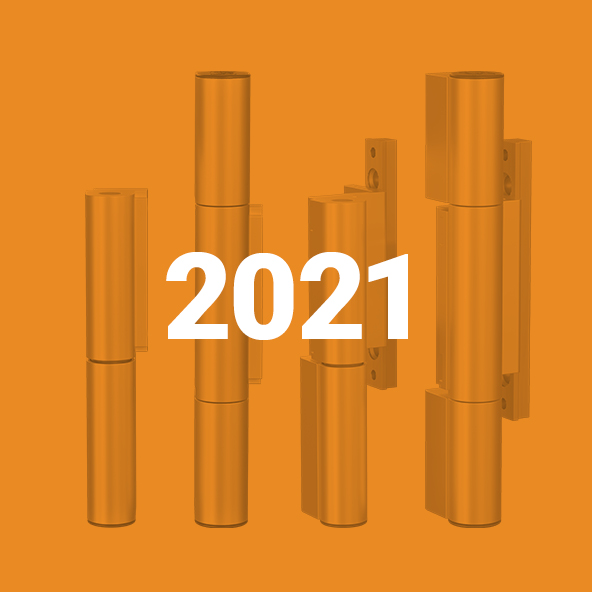 Large Dr. Hahn Rollenband butt hinge KT-RN and KT-RV