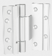 Bản lề 4D (Màu bạc anode) JX117